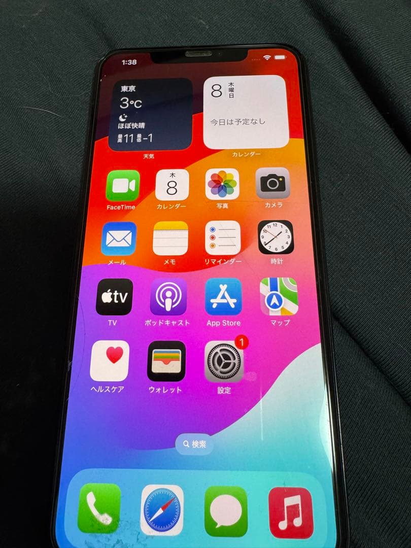 luffyiPhone XS Max 256G画面に傷ありSIMロック解済