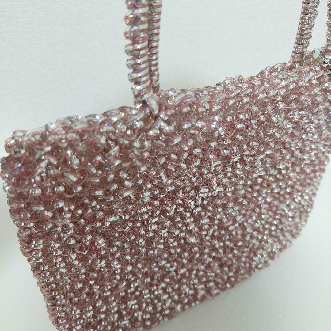 アンテプリマ スタンダード スクエア ミディアム シルバーピンク バッグ