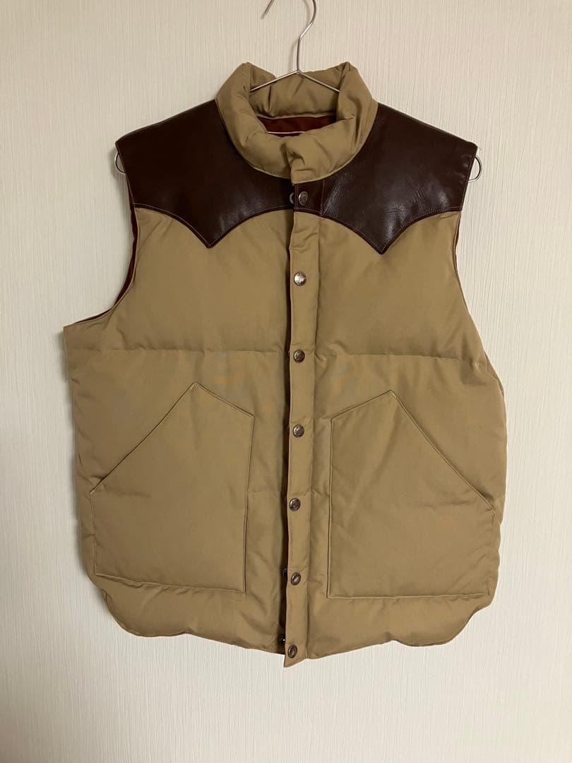 SUGAR CANE ダウンベスト Lサイズ ベージュ・ブラウン キムタク