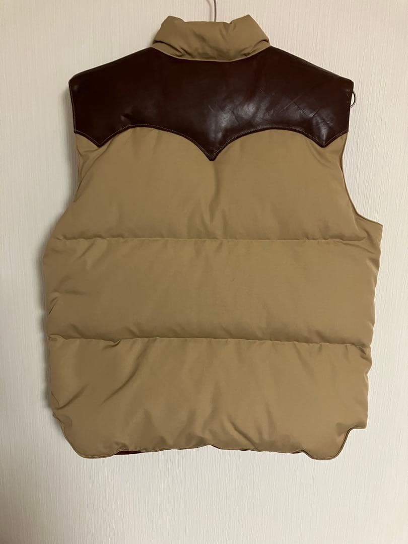 SUGAR CANE ダウンベスト Lサイズ ベージュ・ブラウン キムタク