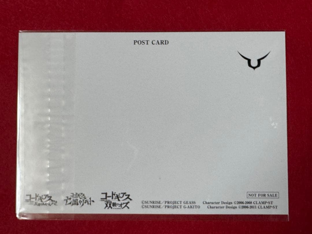 【新品】コードギアス 反逆のルルーシュ 木村貴宏 イラスト集 ポストカード 特典