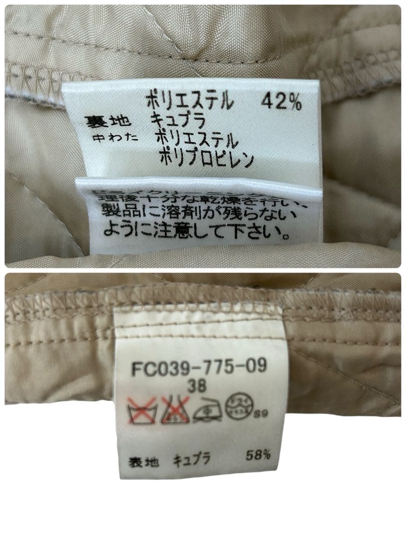 【希少】 バーバリーロンドン デニム コート ラビットファー ノバチェック M