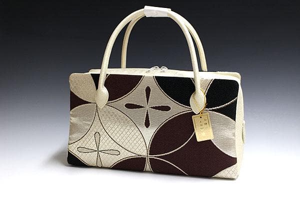 新品未使用品　京都 西陣織正絹帯地使用　利休バッグお茶席　25901