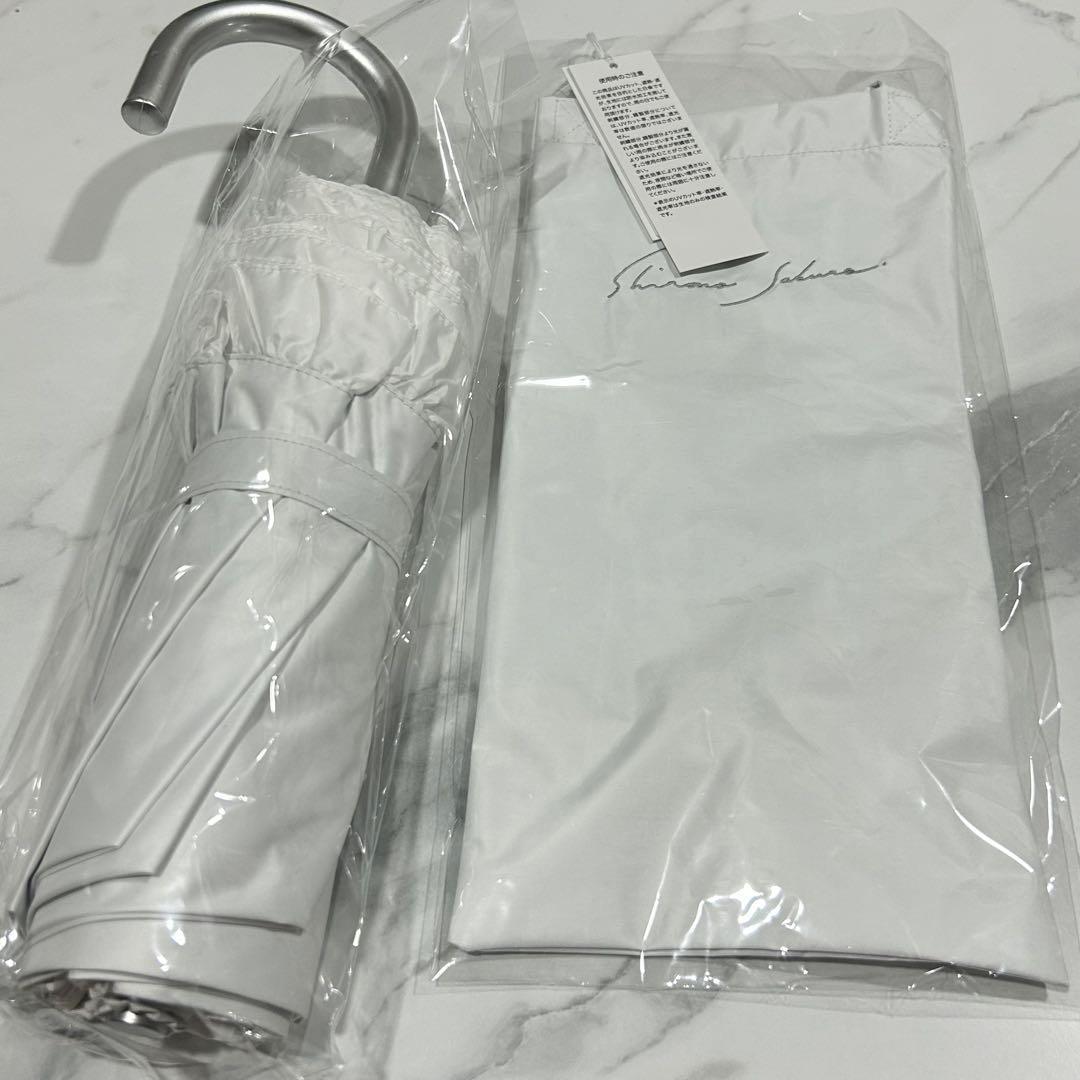 【折りたたみ】Sun Crush！UV parasol 〜風鈴草〜 ホワイト