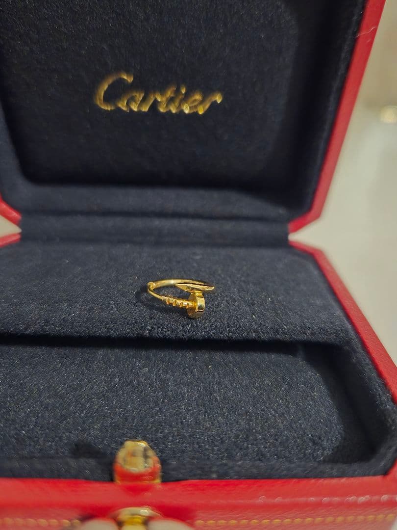 Cartier ジュスト アンクル イヤリング ☆カルティエ　ピアス　YG