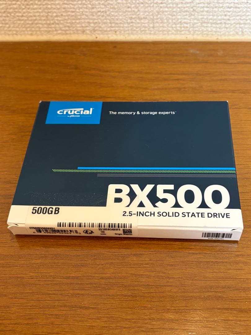 新品未使用 Crucial BX500 500GB 2.5インチSSD