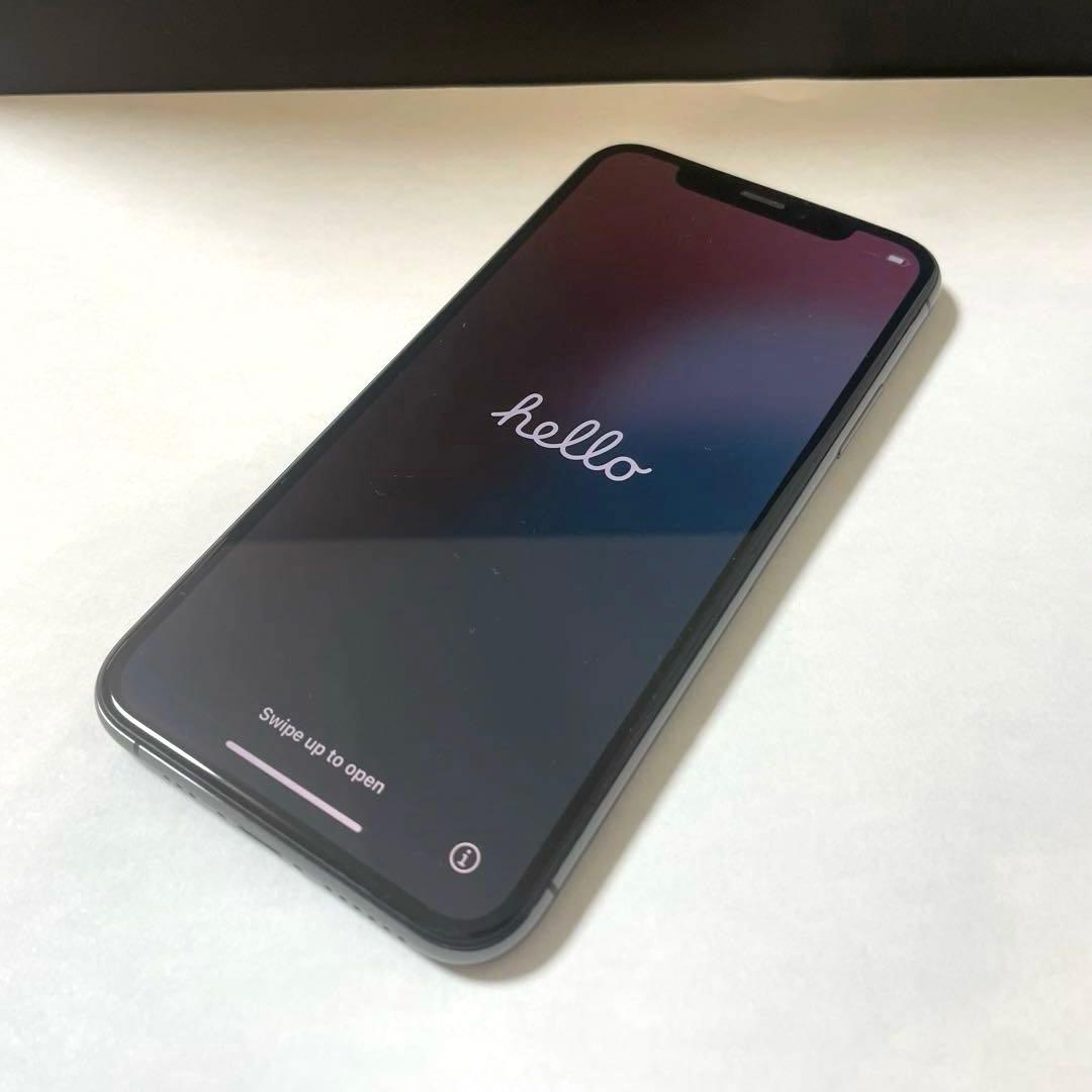 【F】Apple iPhone Xs 256GB ブラック 本体 256GB