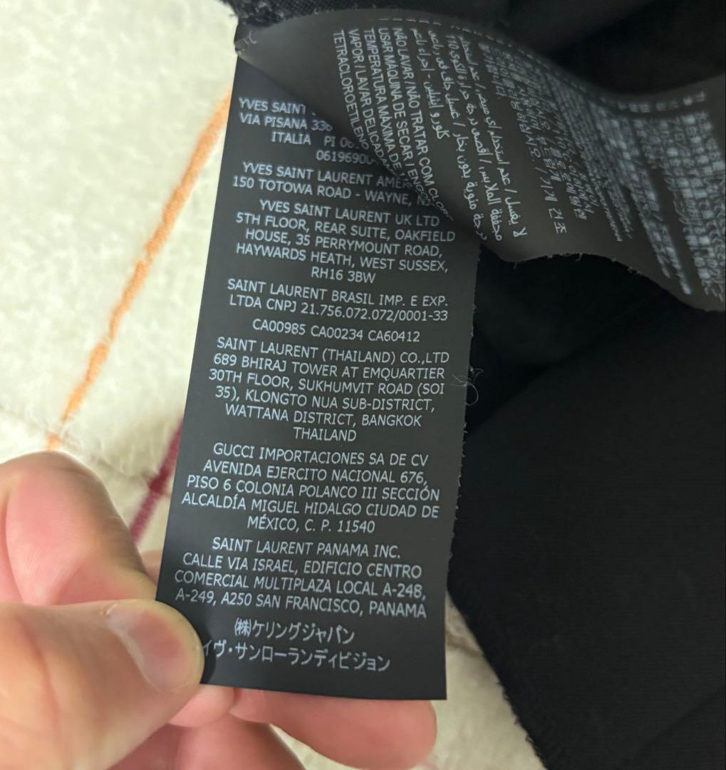 【美品】SAINT LAURENT PARIS \"スモーキングスラックス\"