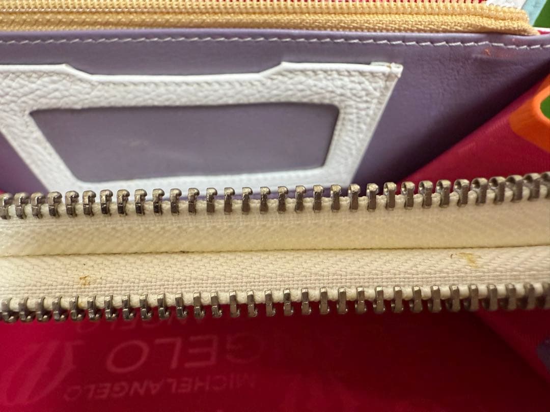 ★レア★MICHELANGELO ミケランジェロ 装飾長財布 ホワイト