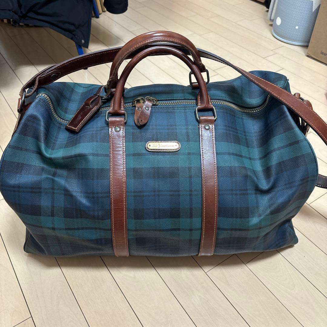 Polo Ralph Lauren チェック柄ボストンバッグ