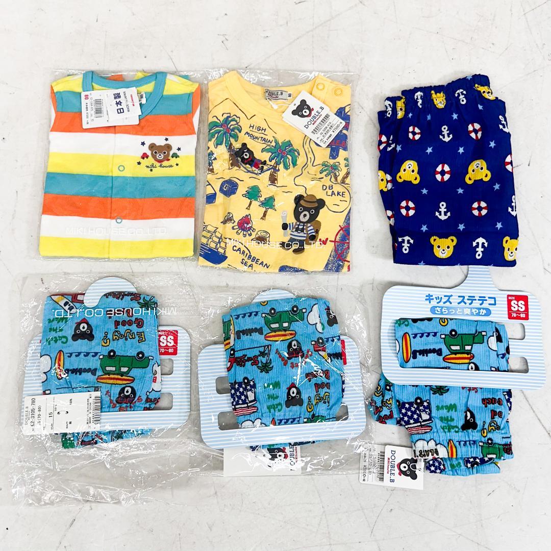り*ん様 K9109 ミキハウス 半袖 ステテコ 6枚 セット 70〜80サイズ