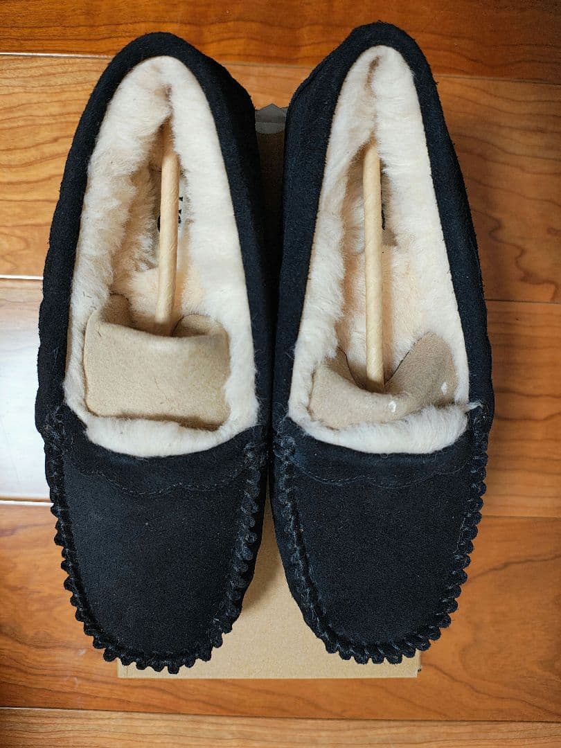 UGG ブラック スエード モカシン 24 新品未使用