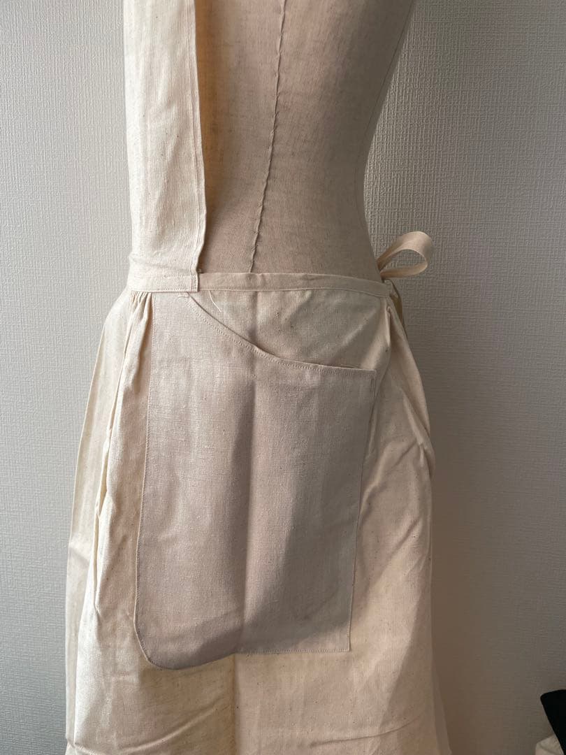 1950年代 フランス軍 HM ホスピタルミリタリー エプロン リネン