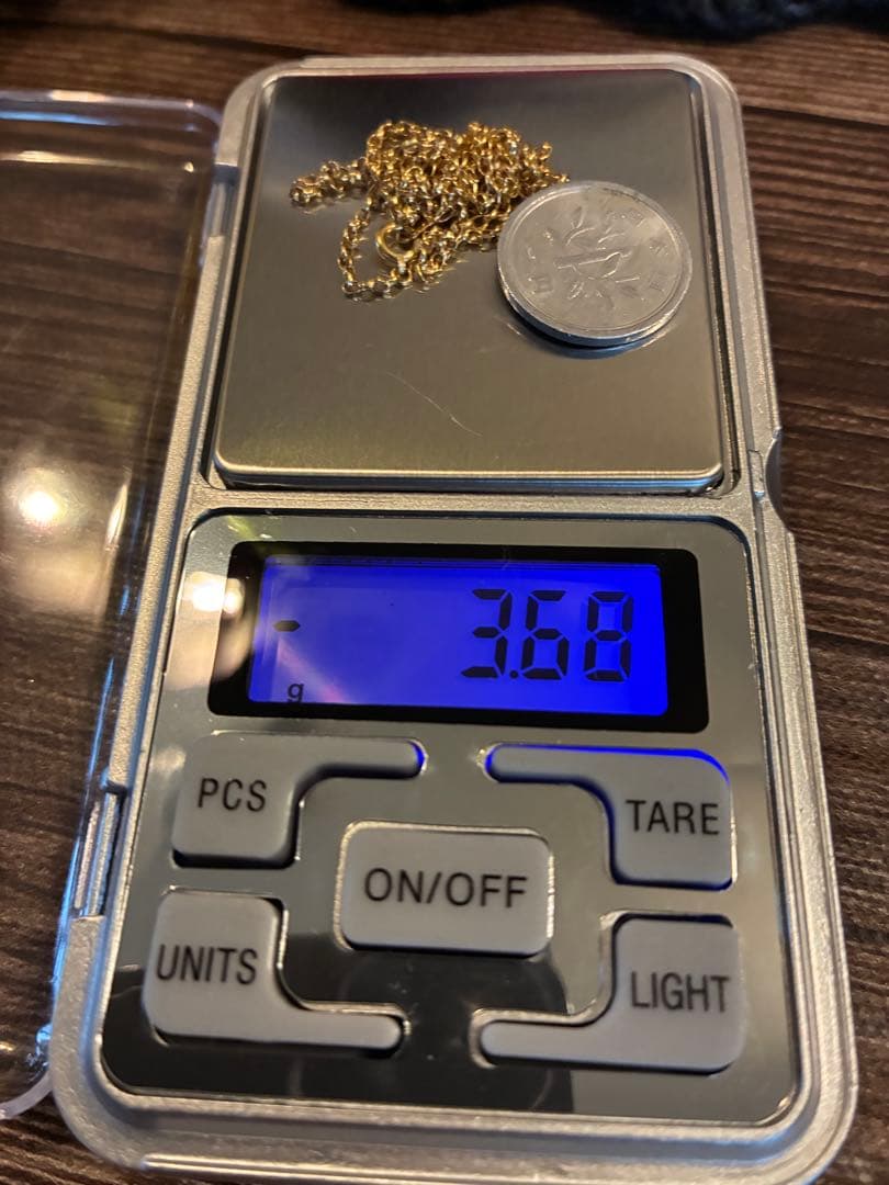 18金【刻印入・本物】K18ロールチェーンネックレス