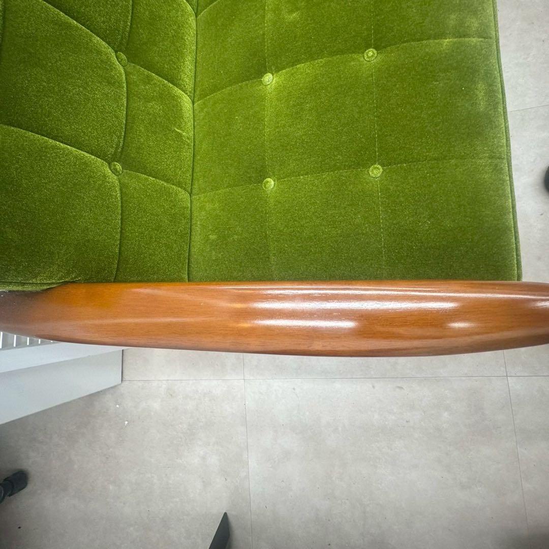 カリモク家具 Kチェア 1シーター グリーン W36173QWK wm01 美品
