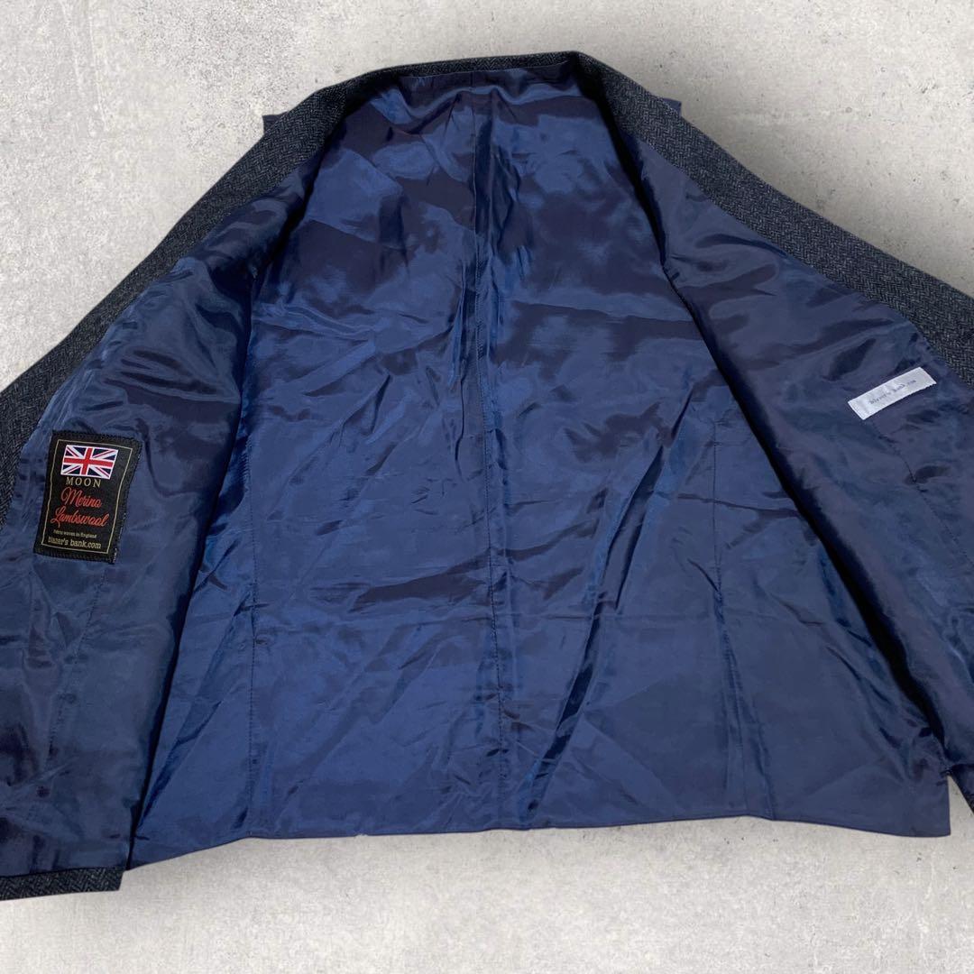 ブレイザーズバンク　３ピース　セットアップ　ムーン生地へリンボンツイード