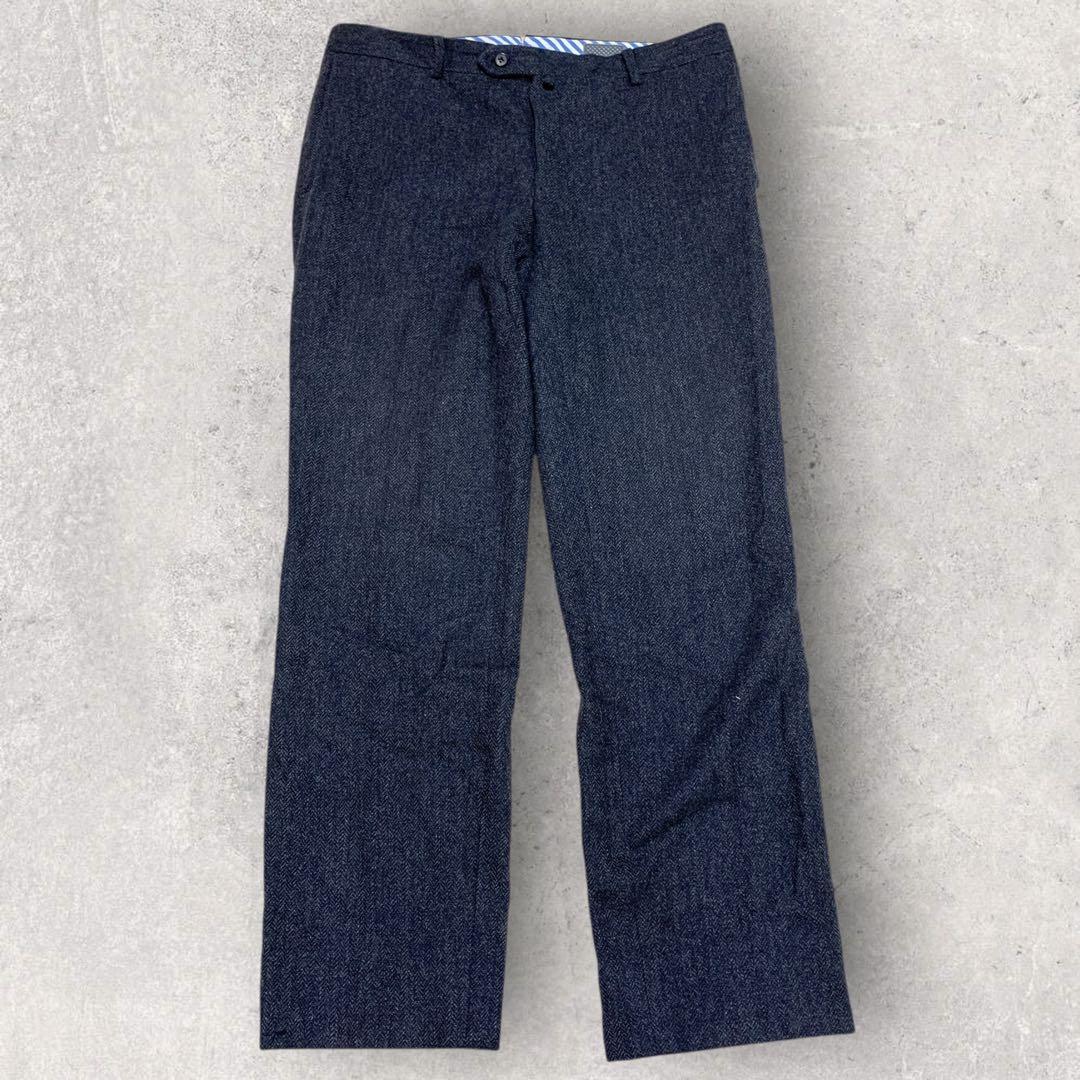 ブレイザーズバンク　３ピース　セットアップ　ムーン生地へリンボンツイード