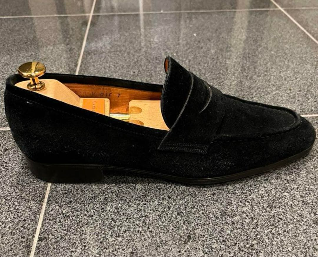 サントーニ　スエード モカシン シューズ　　26センチ　美品