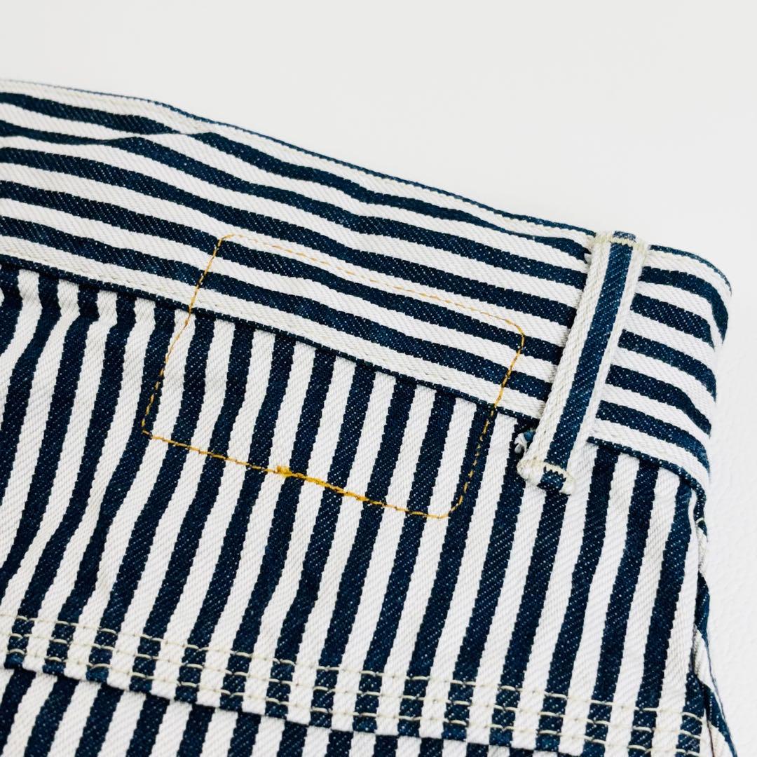 1685【極美品】45R 小麦デニムの908ペインターパンツ ヒッコリーパンツ