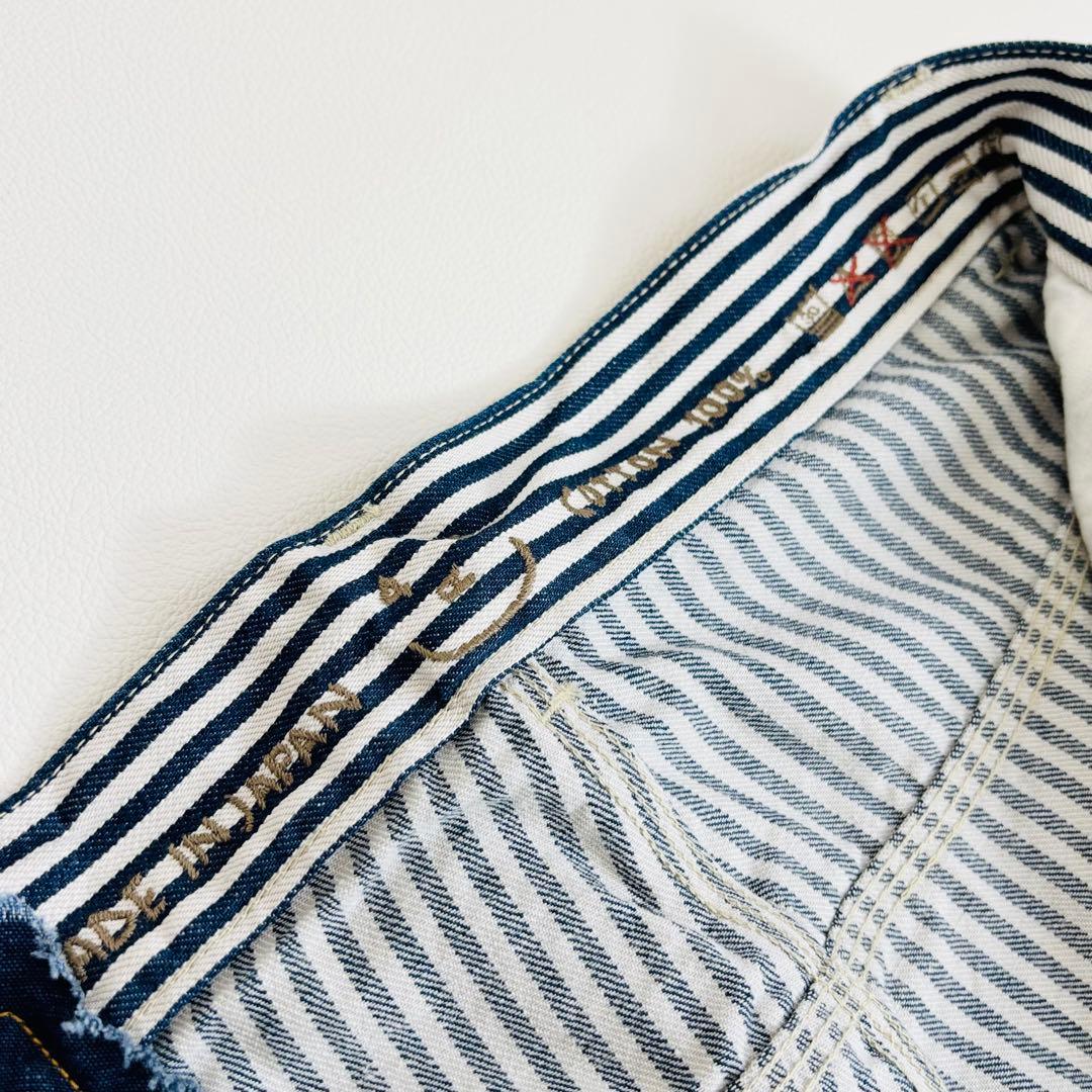 1685【極美品】45R 小麦デニムの908ペインターパンツ ヒッコリーパンツ