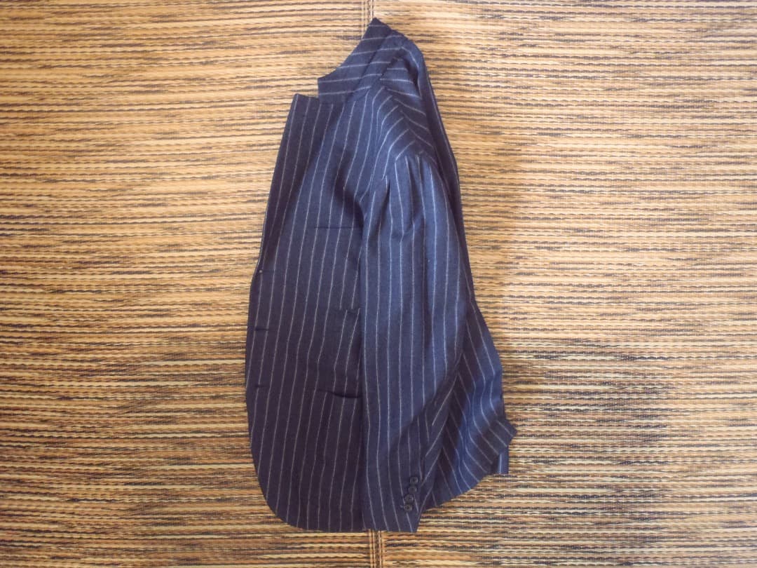 ISAIA イザイア カシミア混 ウール ジャケット ネイビー 46 Used