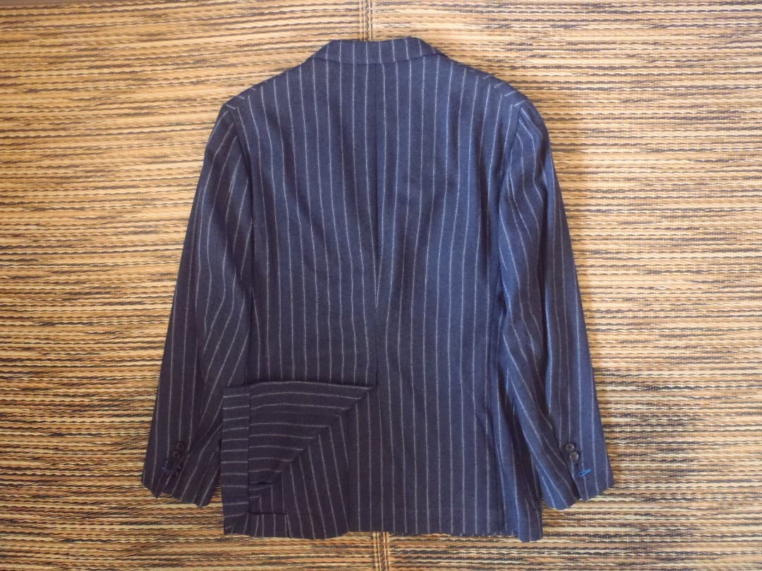ISAIA イザイア カシミア混 ウール ジャケット ネイビー 46 Used