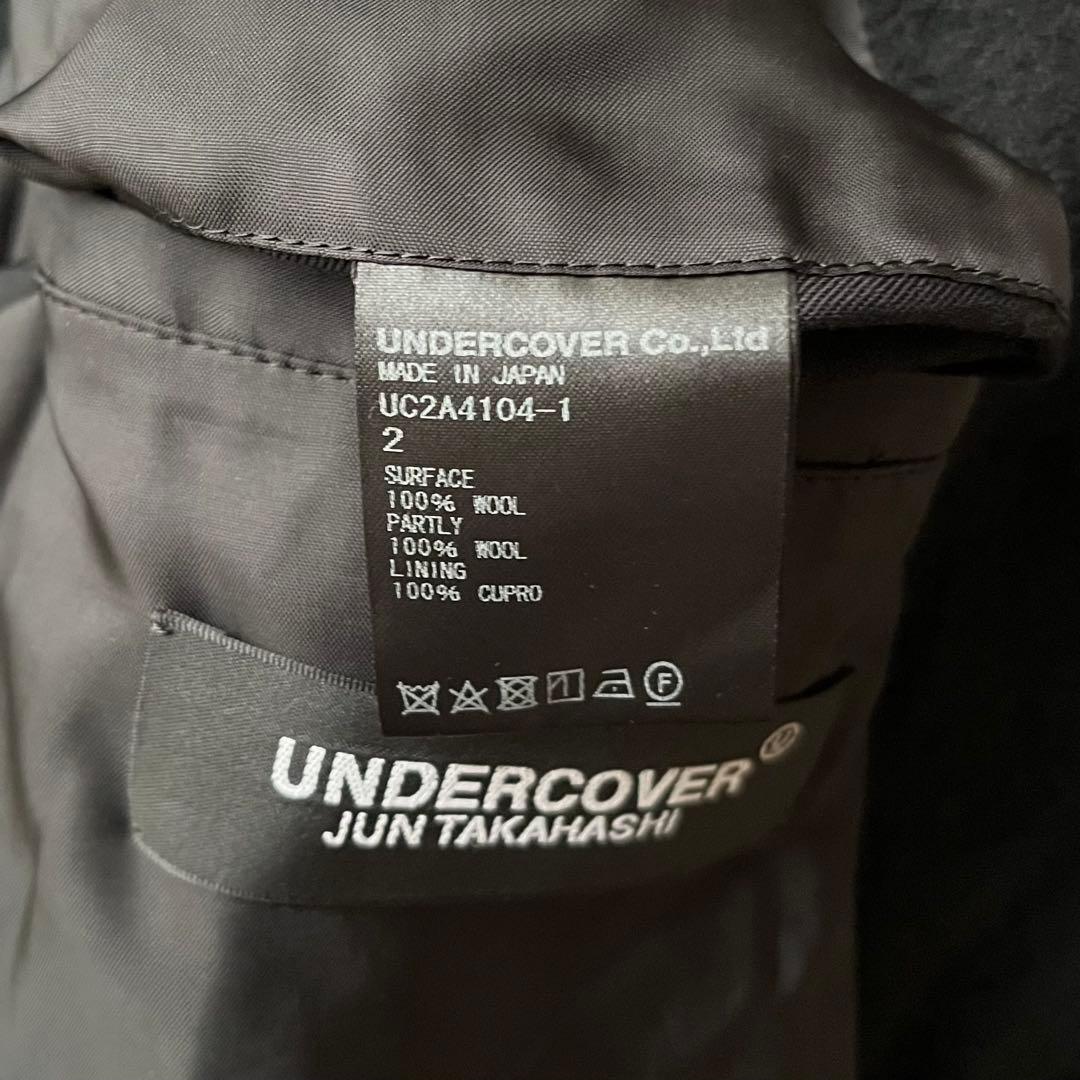 UNDERCOVER 21AWニットカーディガンMIX縮絨ウールジャケット