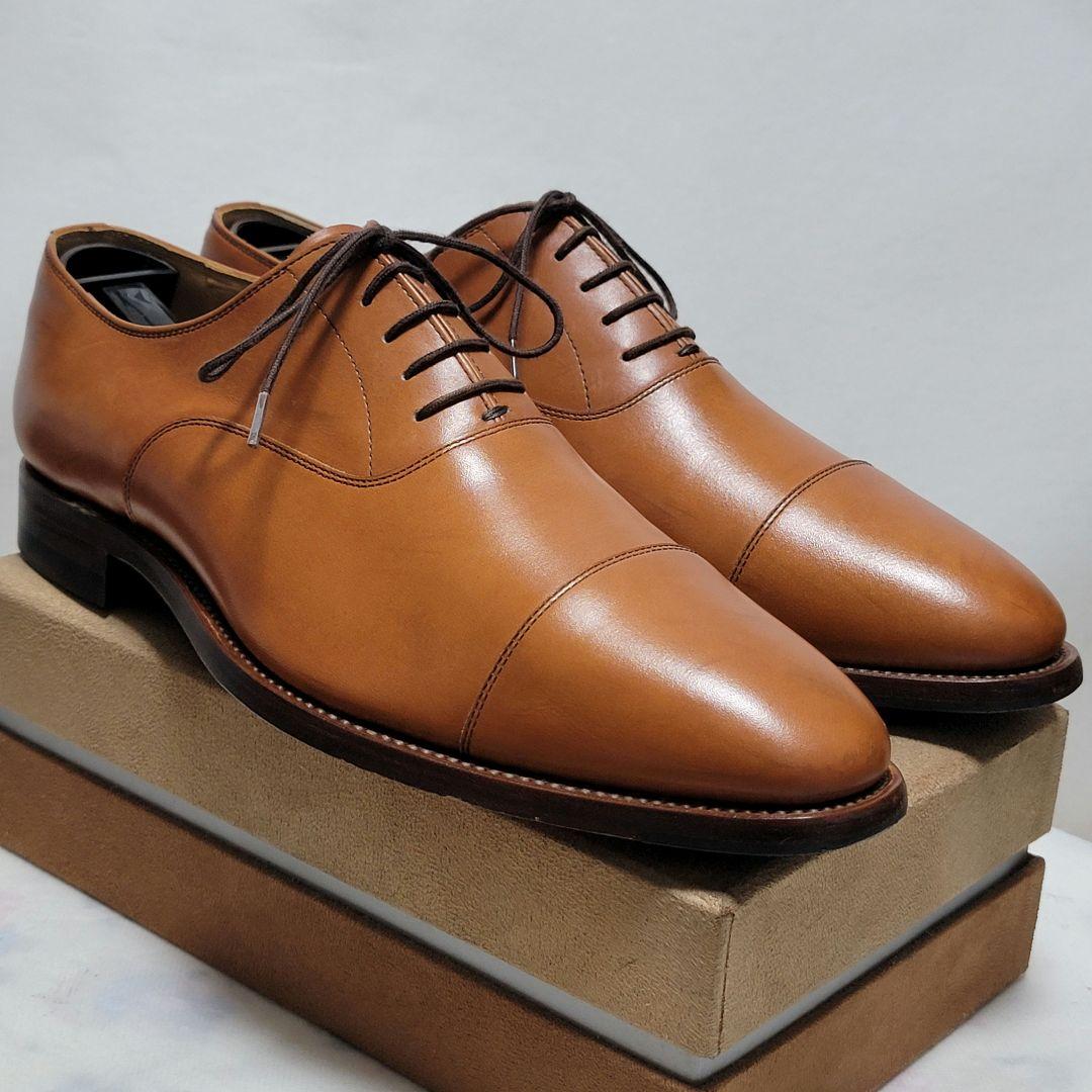 やすさん　スコッチグレイン 内羽根 ストレートチップ