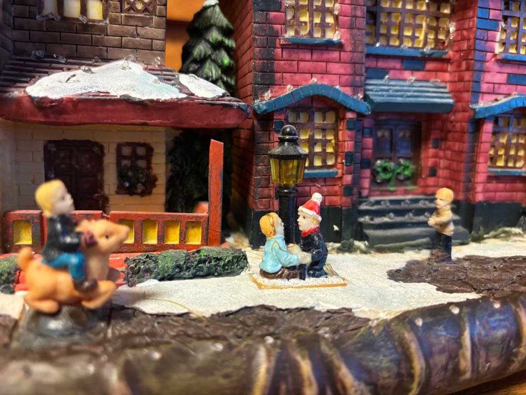 51cmクリスマスビレッジ ハウスライト イルミネーション ジオラマタウン