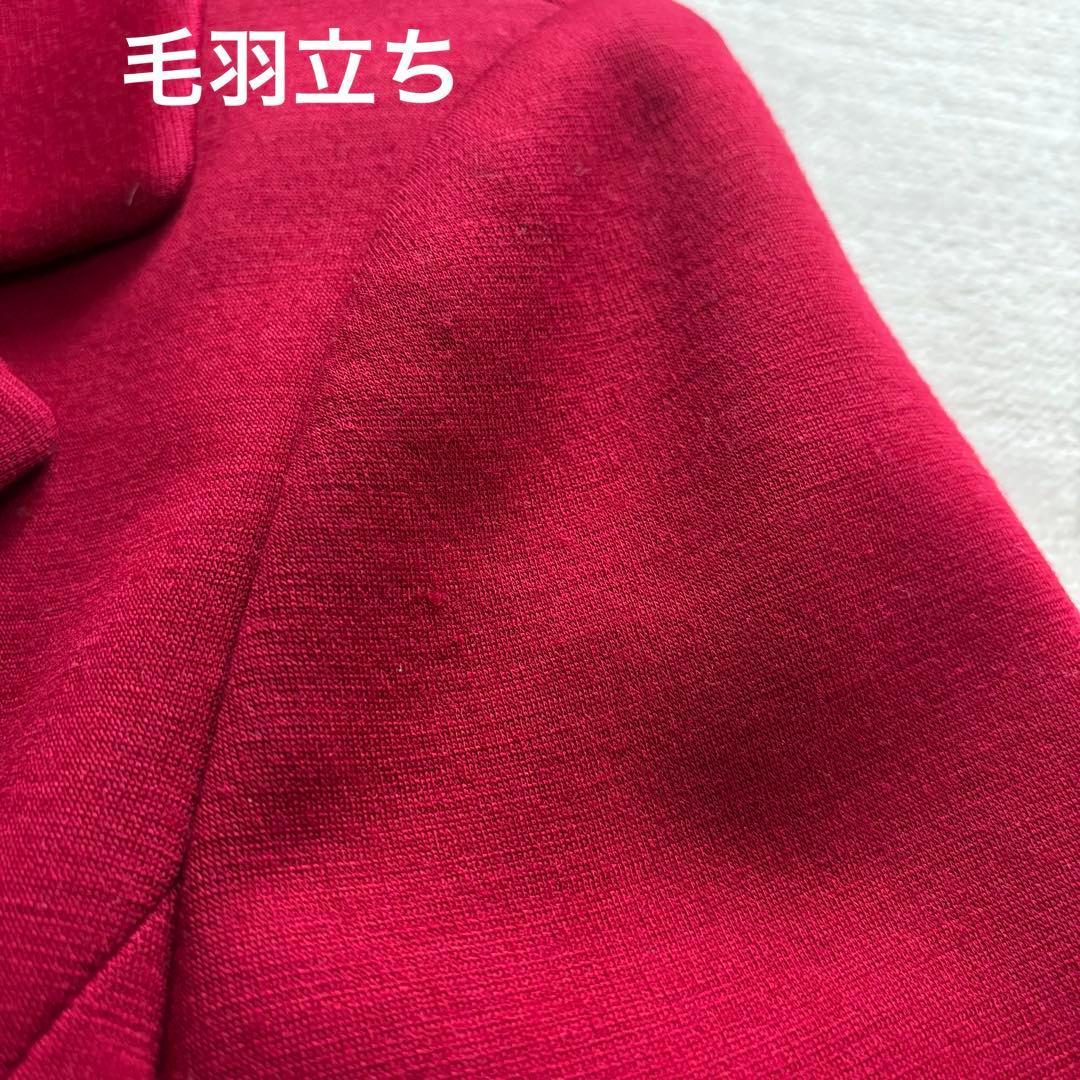 LEONARD テーラードジャケット　ウール　赤　11AR