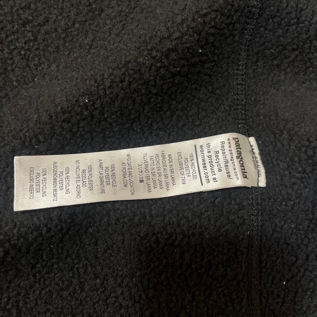 patagonia ブラック フリースベスト S