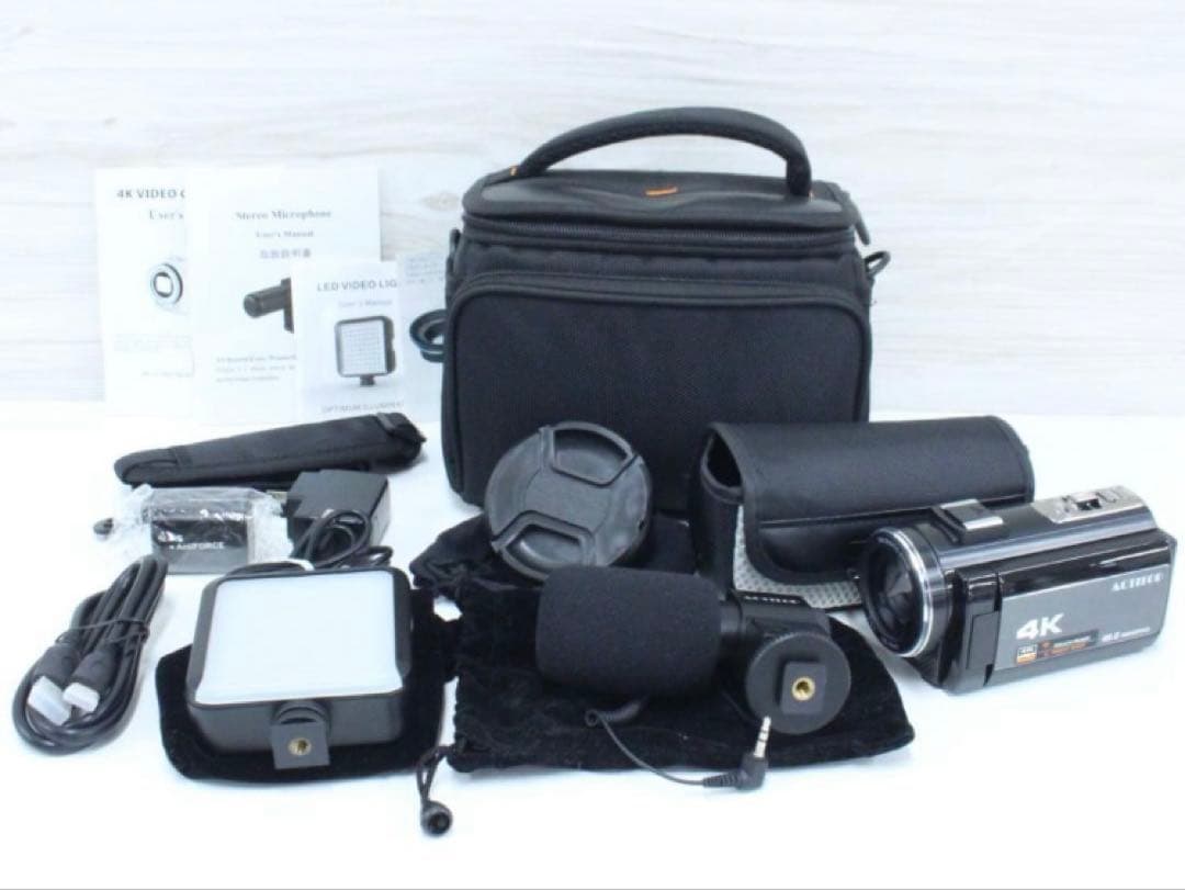 ACTITOP HDV-214K 4Kデジタルビデオカメラセット　動作確認済