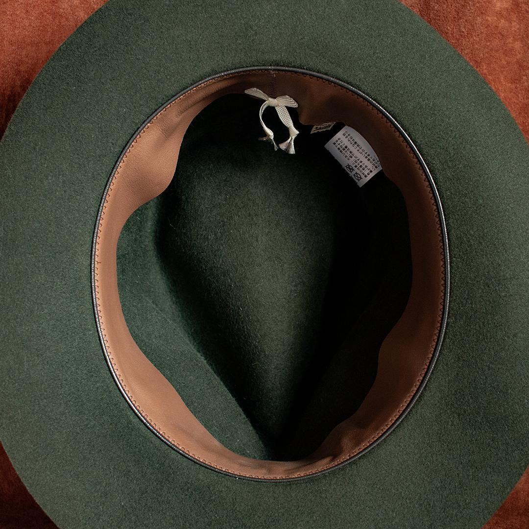 川淵帽子店　DRAGON HAT　中折れ帽　MOBO　オリーブ