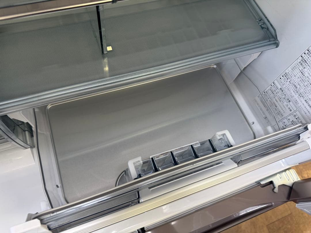 F058 HITACHI 大型冷蔵庫　観音開き　430L 自動製氷