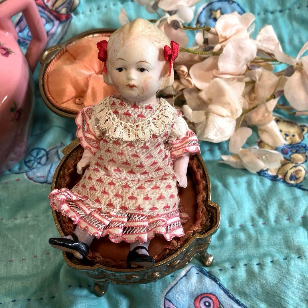 フランスアンティークミニョネット　ビスクドール　ドイツアンティークミニョネット