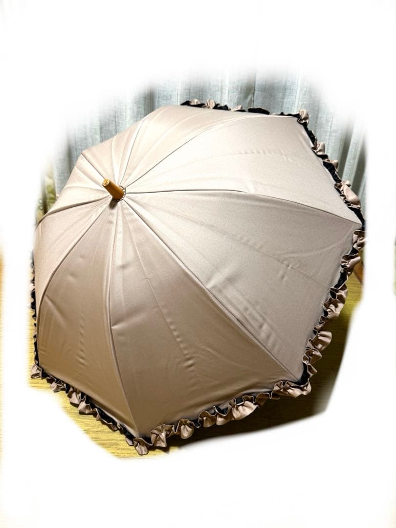 ピンク Sサイズ フリル付き日傘