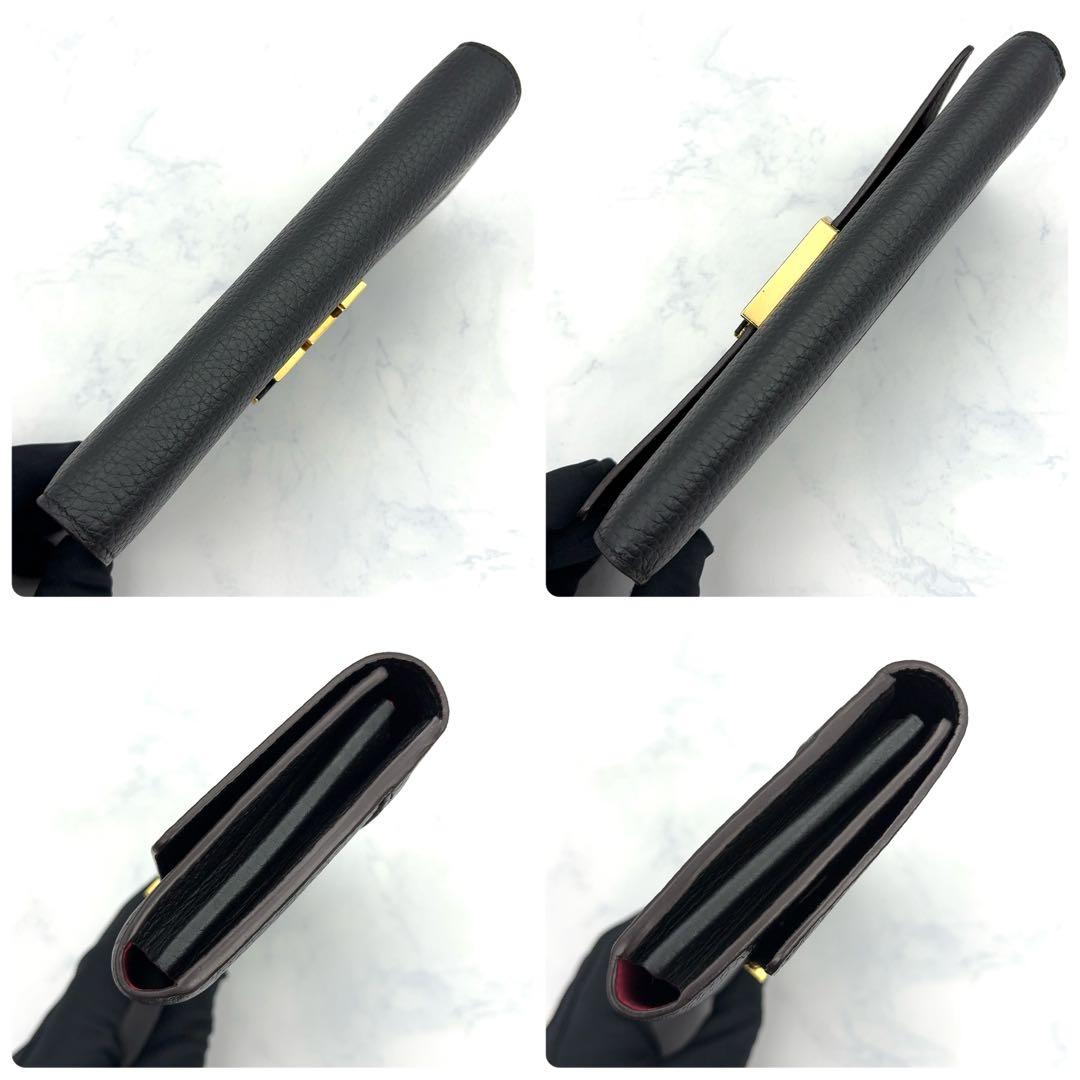 【☆やまちゃん☆】ルイヴィトン トリヨン ポルトフォイユ カプシーヌ ノワ