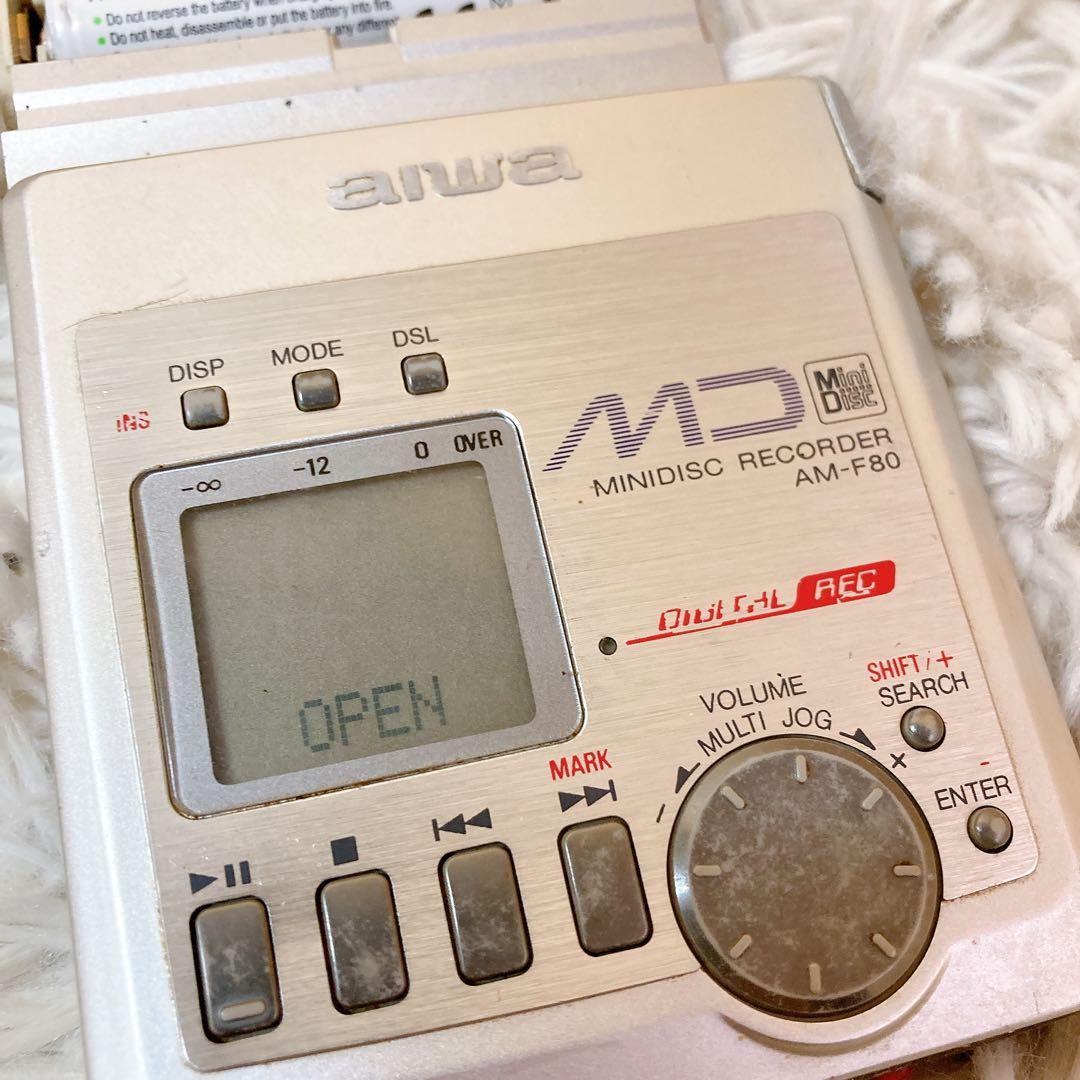 aiwa am-f80 ポータブルMDレコーダー