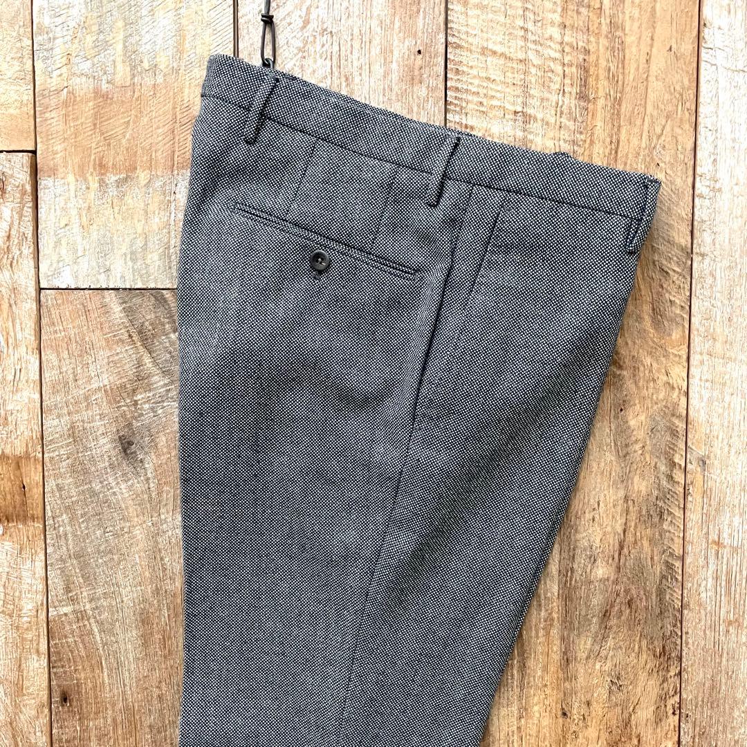 【極美品】INCOTEX SUPER100'S ウール スラックス パンツ 44