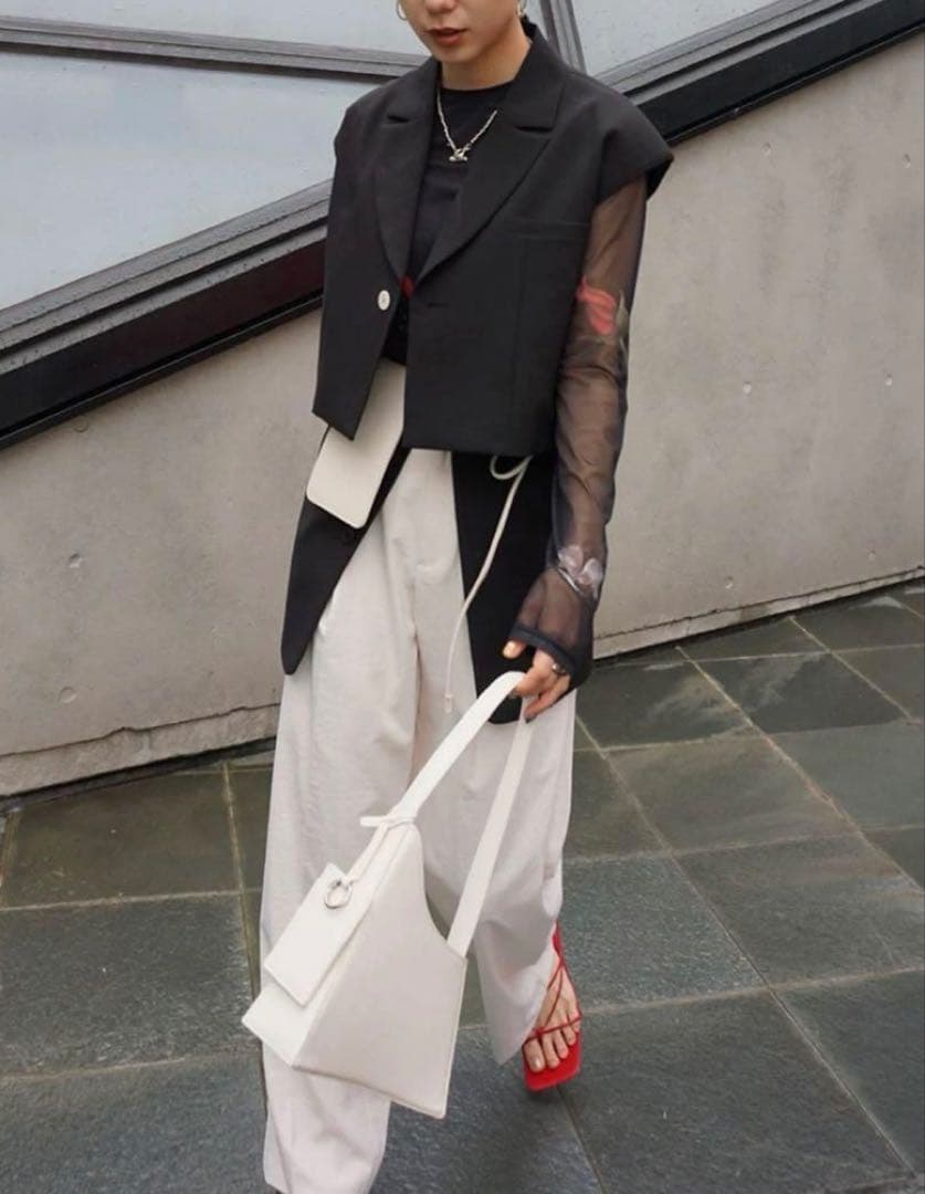 ameri 3WAY PIN TUCK LAYERED VEST2点SET❣️