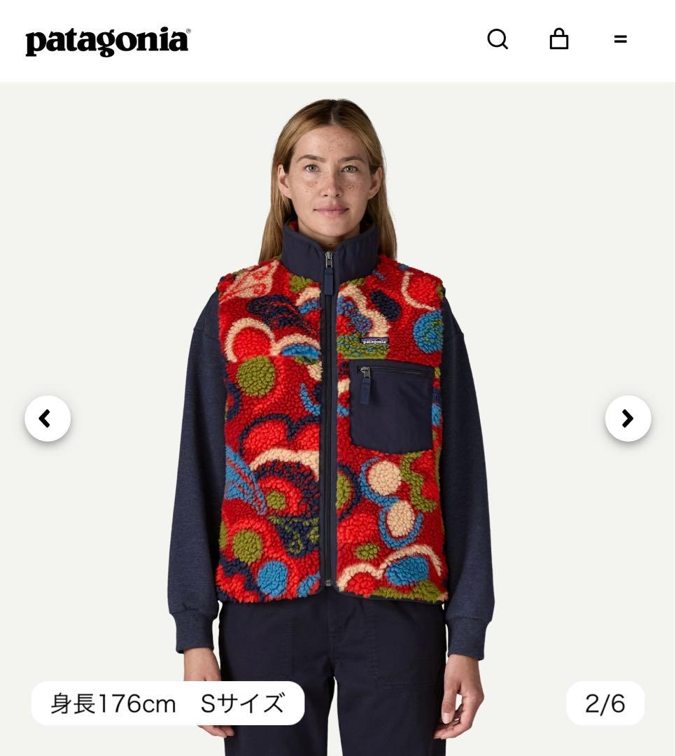 パタゴニア　レトロx ベスト　  amanitared xs