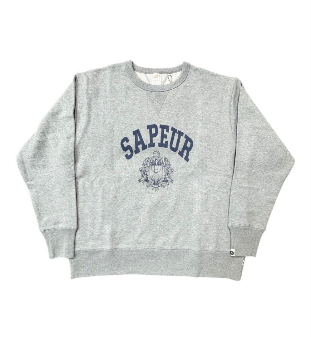 て*ん様 SAPEur サプール ナヴァール クルーネック スウェット 長袖 グ