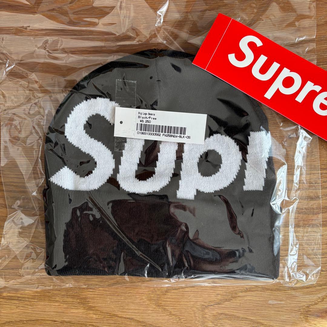 Supreme Big Logo Beanie Black ブラック 黒