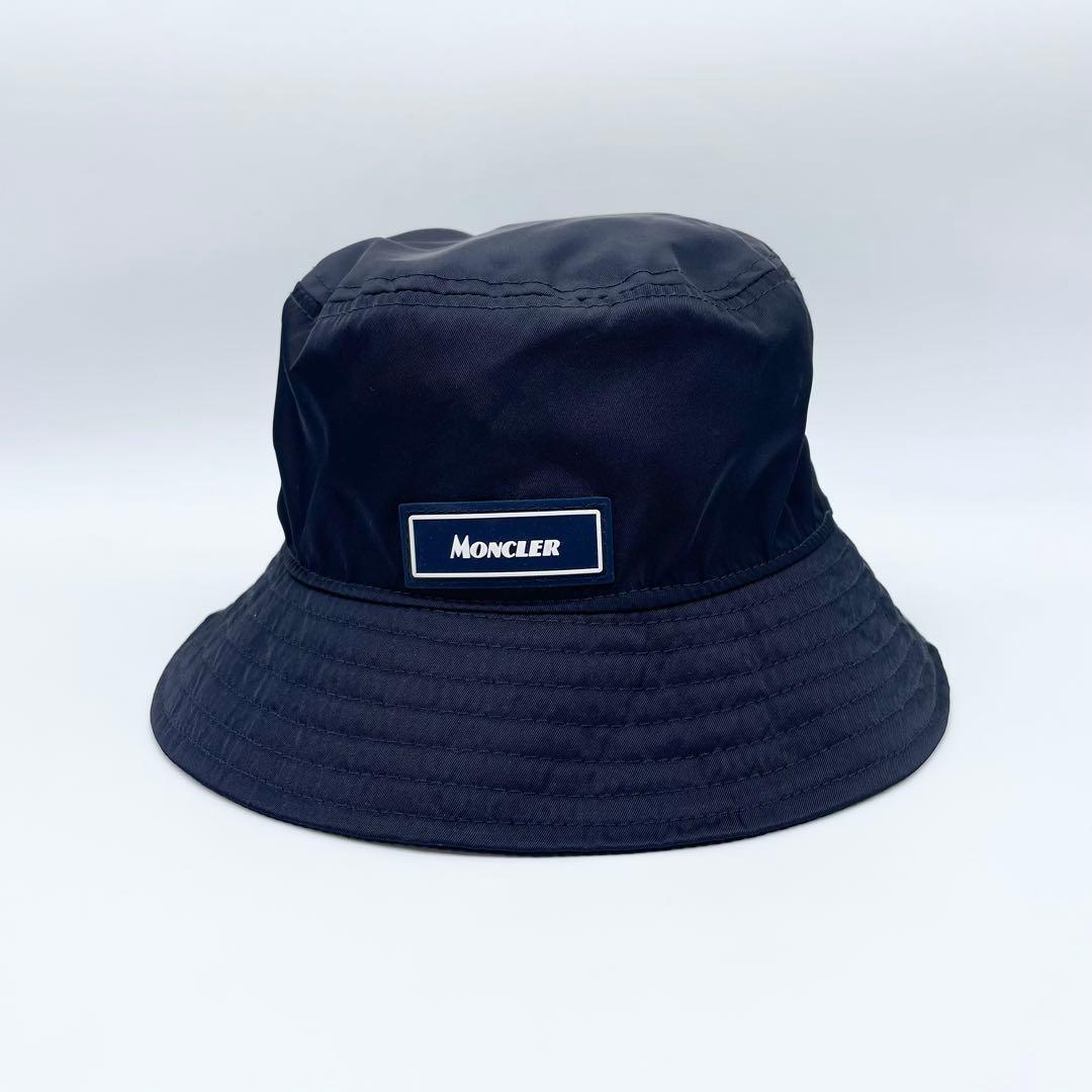 【極美品】MONCLER モンクレール バケットハット ナイロン 紺 M