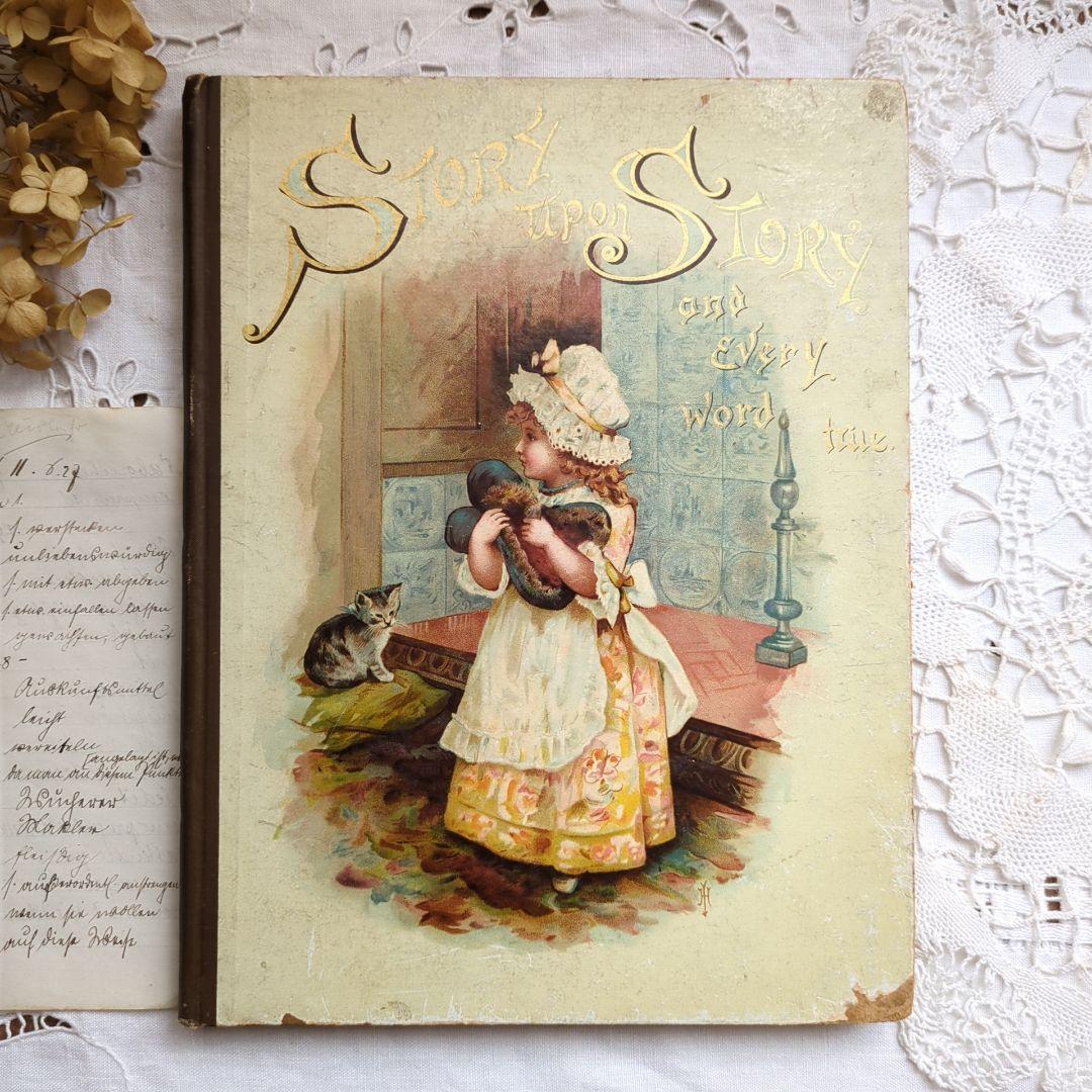 あき 超稀少1893アンティーク絵本 ヴィクトリアン 児童書 洋書古書