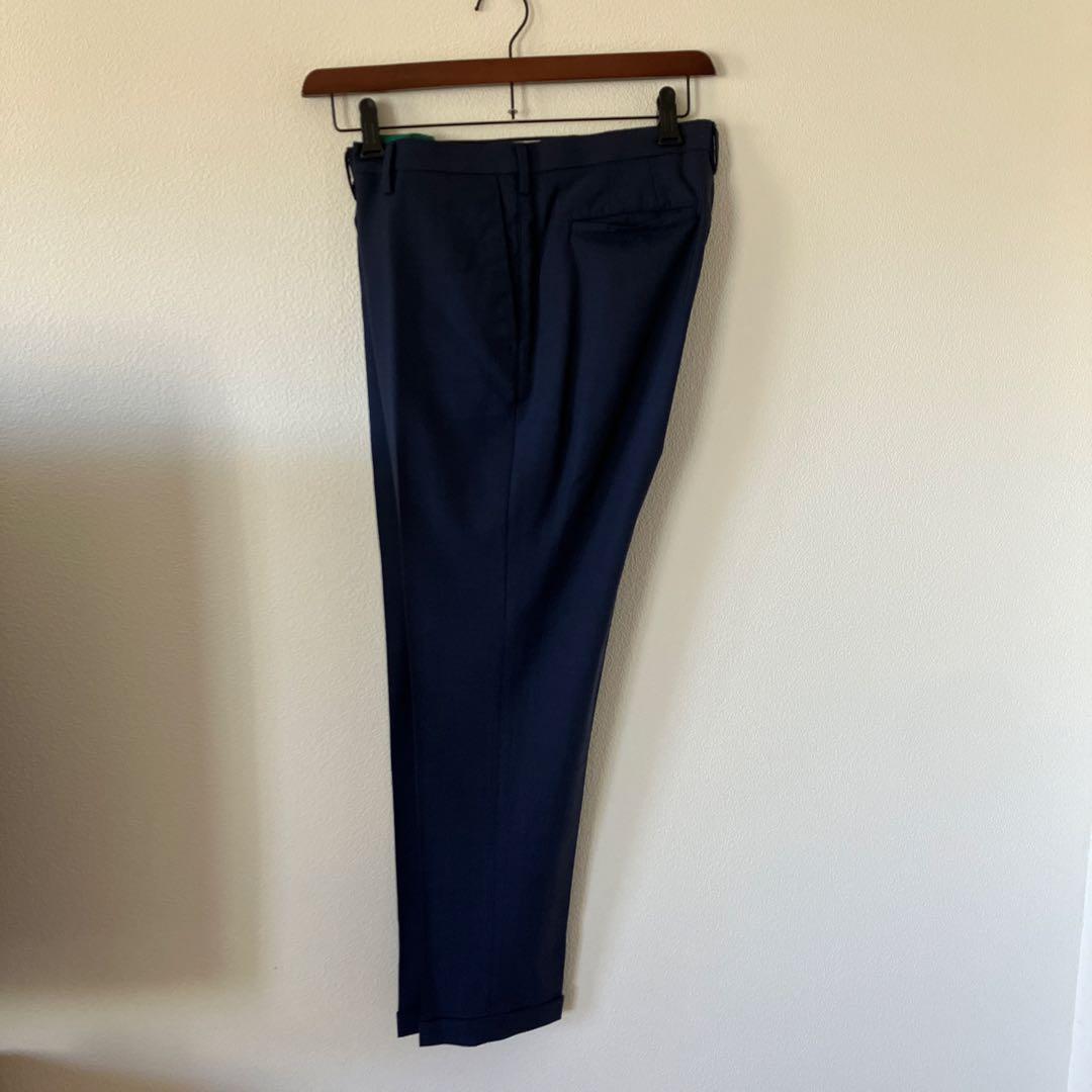 中村圭 パンツ2本 美品 Paulsmithネイビー テーパードスラックス