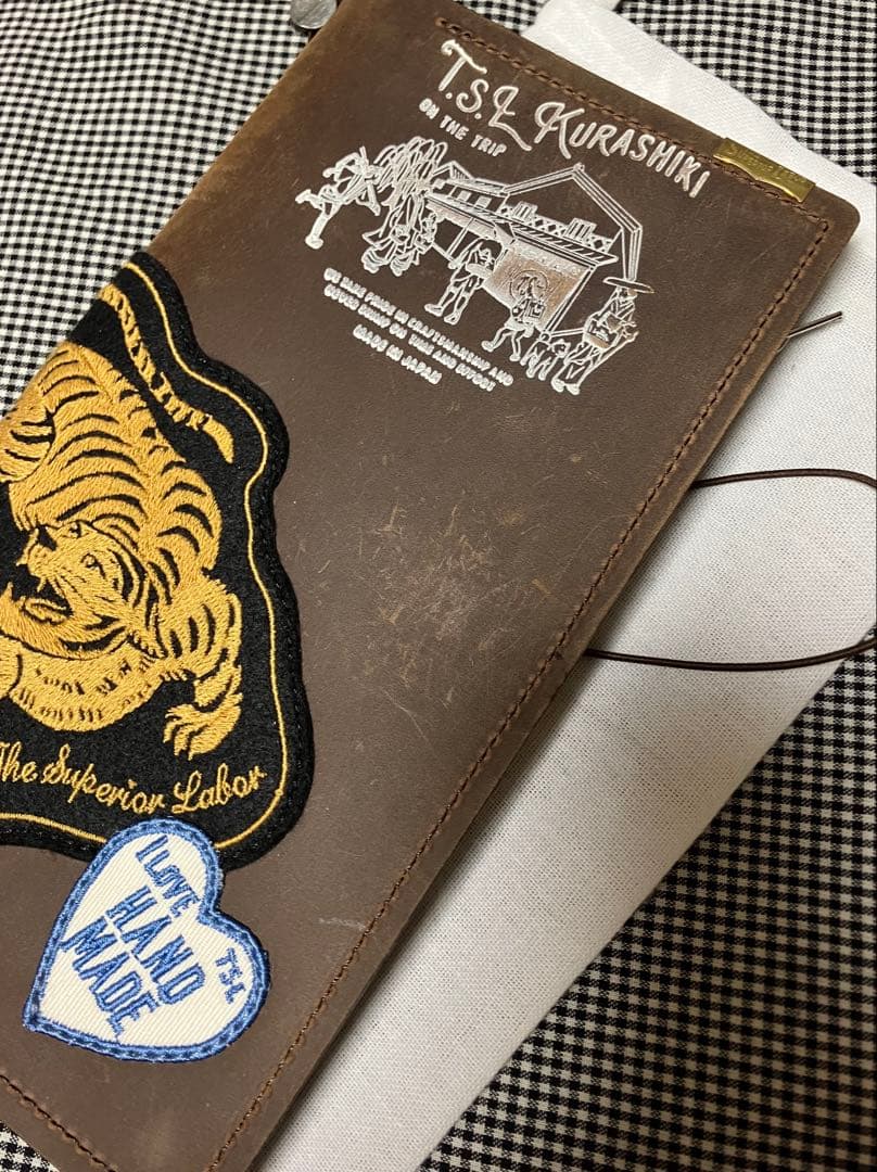 【最終価格】T.S.L倉敷限定 カスタム トラベラーズノート ブラウン コンチョ