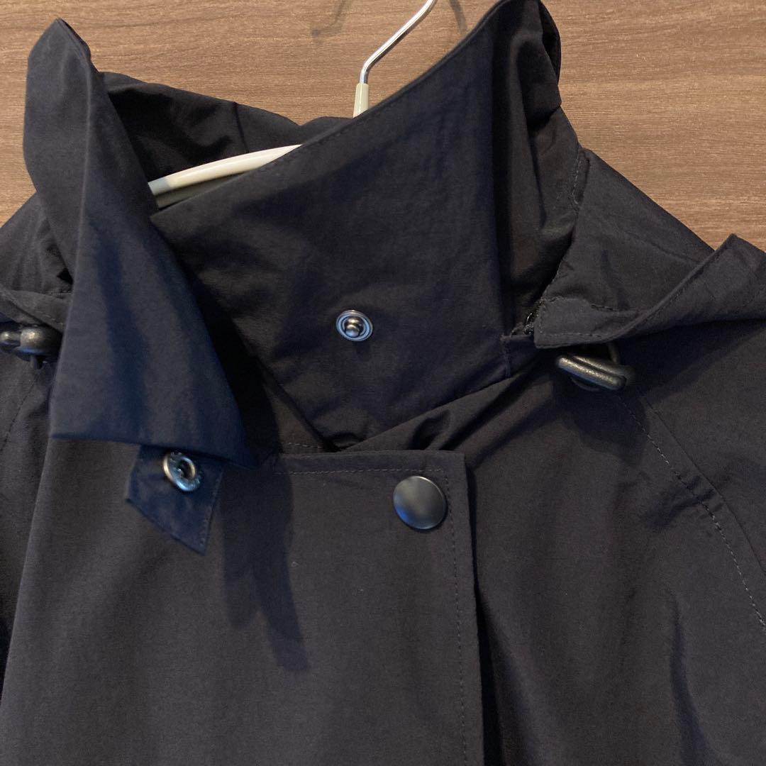 【美品】北欧暮らしの道具店　晴れの日も着たいレインコート ブラック ネイビー