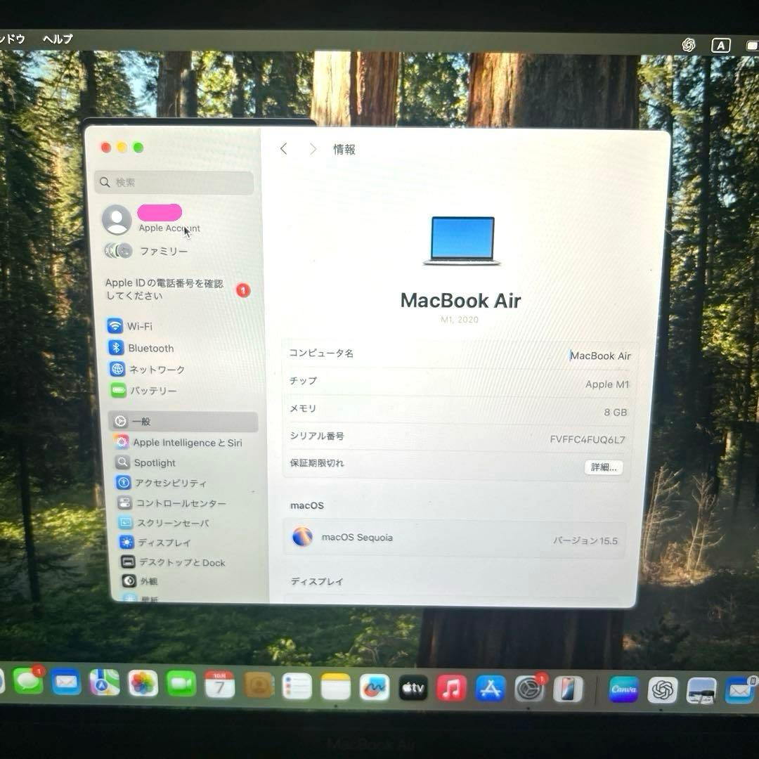 Apple MacBook Air シルバー256GB/8GB