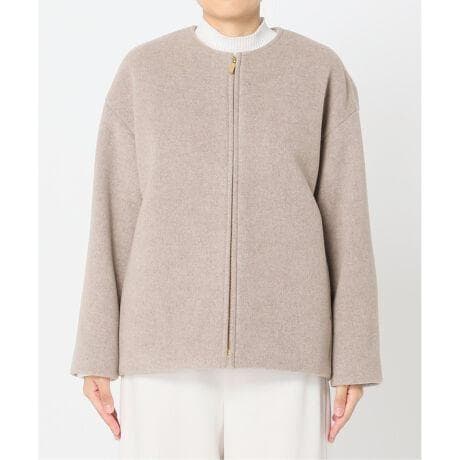 ★新品★ NOBLE ノーブル MTRカラーレス ジップショートコート